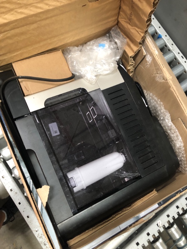 Photo 1 of De'Longhi Magnifica Evo with LatteCrema System, Fully Automatic Machine Bean to Cup Espresso Cappuccino and Iced Coffee Maker, Colored Touch Display,Black, Silver