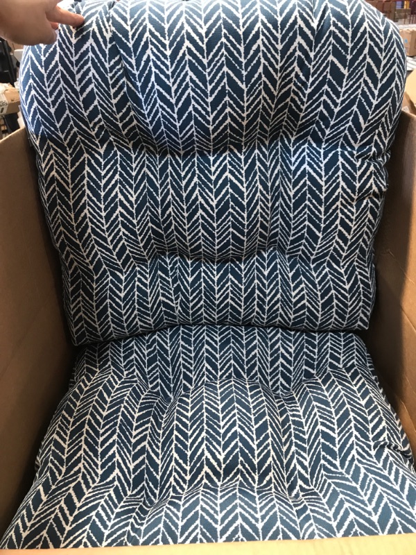 Photo 1 of 2PCS PATIO CUSHIONS- BLUE