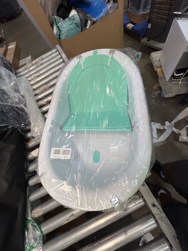 Photo 2 of 4-in-1 Grow-with-Me Bath Tub by Frida Baby Transforms Infant Bathtub to Toddler Bath Seat with Backrest for Assisted Sitting in Tub