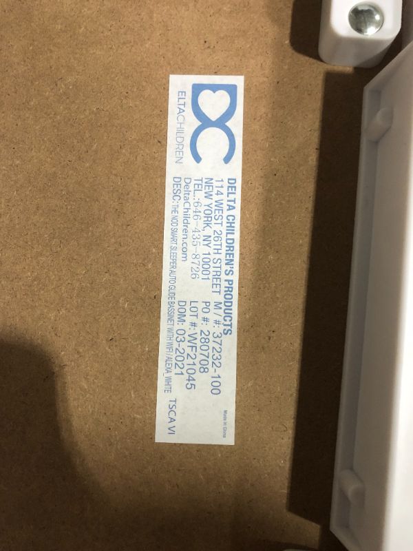 Photo 5 of **NONFUNCTIONAL - MISSING MOST OF THE PARTS - FOR PARTS***
Delta Children Nod Bassinet - Smart Sleeper with Auto Glide Motion