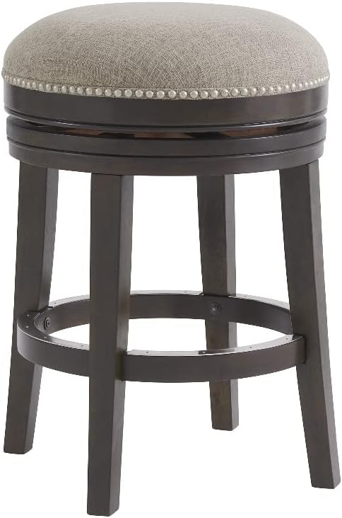 Photo 1 of Alaterre Furniture Clara Swivel Counter Height Stool - Dark Brown
