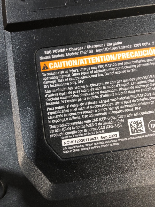 Photo 5 of ***BATTERY MISSING - UNABLE TO TEST***
EGO Power+ ST1502LB 15-Inch Cordless String Trimmer & 530CFM Blower Combo Kit