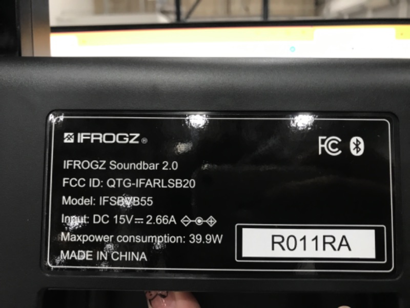 Photo 4 of iFrogz VoiceBoost Soundbar 2.0 | 18” Soundbar and Remote with Dialogue Enhancement Technology | Optical, Aux, Bluetooth or USB Connection