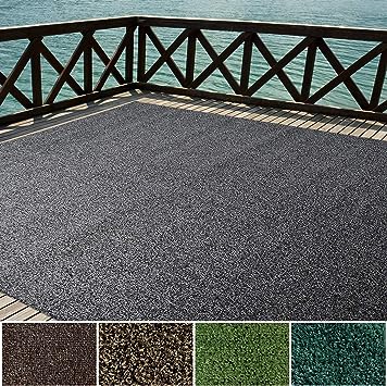 Photo 1 of  Indoor/Outdoor Turf Rugs and Runners in Black and Grey 2'x5'' Low Pile Artificial Grass with Bound Pre-Finished 