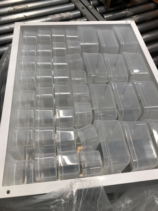 Photo 1 of Acrylic Makeup Organiser For IKEA ALEX 7 COLUMN ACRYLIC DRAWER, Clear Plastic Beauty Display Divider For Vanity Collection Room 