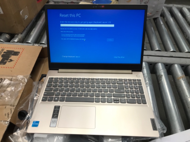 Photo 3 of REQUIRES RECOVERY KEY FOR ACCESS***Lenovo IdeaPad 3 15ITL05 81X800ECUS 15.6" Touchscreen Notebook - HD - 1366 x 768 - Intel Core i3 i3-1115G4 Dual-core (2 Core) 3 GHz - 8 GB RAM - 256 GB SSD - Almond - Intel Chip - Windows 10 Home