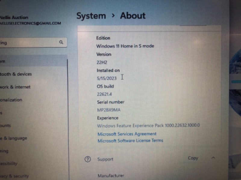 Photo 14 of DAMAGED. PARTS ONLY. NOT FUNCTIONAL. EXTERIOR SCRATCHES.  Lenovo 15.6" Laptop, IdeaPad 1, 20GB RAM, 1TB PCIe SSD, Wi-Fi 6 and Bluetooth 5.1, HDMI, SD Card Reader, 15.6"