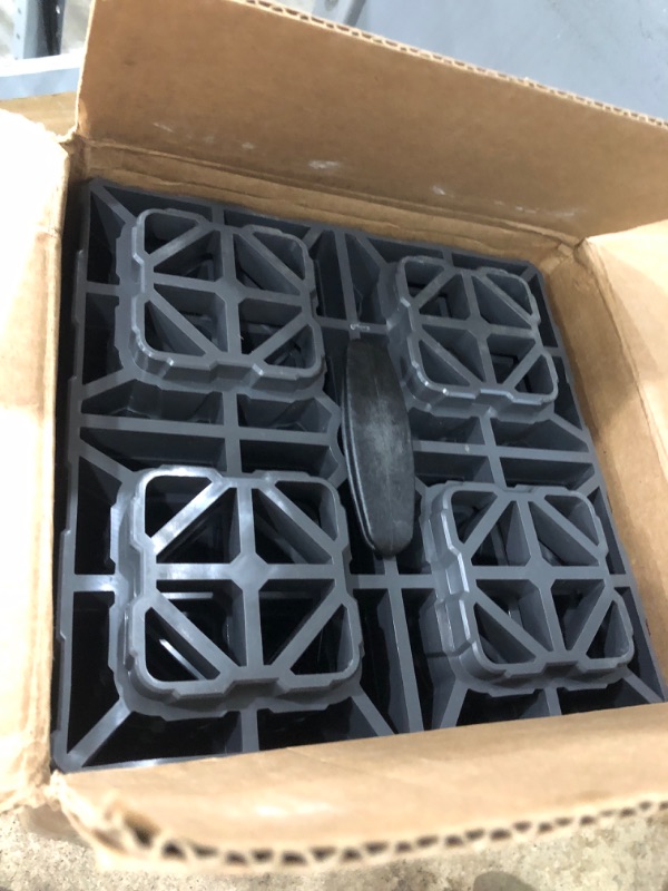 Photo 2 of Camco Fasten XL 2x2 Leveling Block - Interlocking Design Allows Stacking to Desired Height - Includes Secure T-Handle Carrying System - Gray - 10 Pack (21026) Ships in Own Container