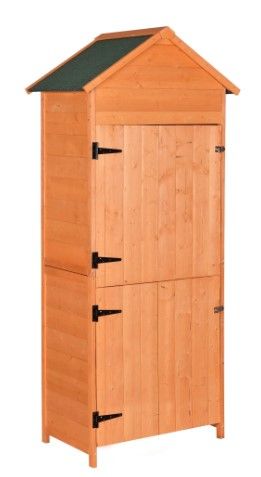 Photo 1 of **MISSING A BOX**
Outdoor Storage Shed - Wood Garden Storage Cabinet
