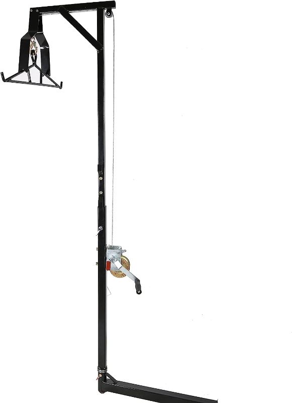 Photo 1 of 2" Hitch Game Hoist 400LB Big Game Hunting Deer Hoist Winch Lift Gambrel Set 360 Degree Swivel Hitch Mounted