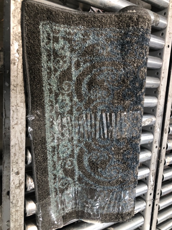 Photo 1 of 2' x 5' grey runner rug 