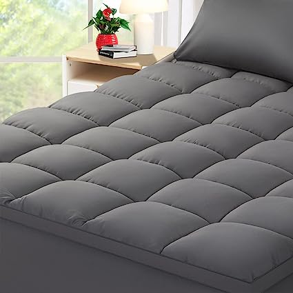 Photo 1 of  Size Mattress Topper,Extra Thick Mattress Pad Cover,Pillow Top Mattress Topper for Back Pain,Soft Bed Topper**twin ** 