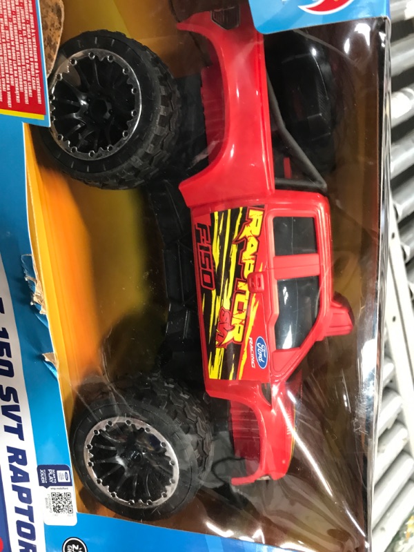 Photo 2 of ?Hot Wheels Remote Control Truck, Red Ford F-150 RC Vehicle With Full-Function Remote Control, Large Wheels & High-Performance Engine, 2.4 GHz With Range of 65 Feet HW FORD TRUCK RC