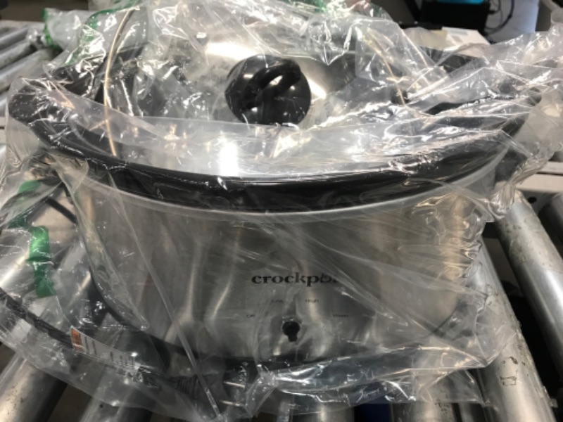 Photo 2 of ***PARTS ONLY *** Crock-Pot 7-Quart Oval Manual Slow Cooker | Stainless Steel (SCV700-S-BR) Stainless 7 Qt Cooker