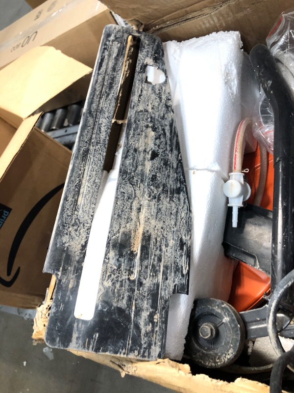 Photo 1 of VEVOR Electric Concrete Saw, 16 in, 3200 W 15 A Motor Circular Saw Cutter with Max. 6 in Adjustable Cutting Depth, Wet Disk Saw Cutter Includes Water Line, Pump and Blade, for Stone, Brick 16 inch