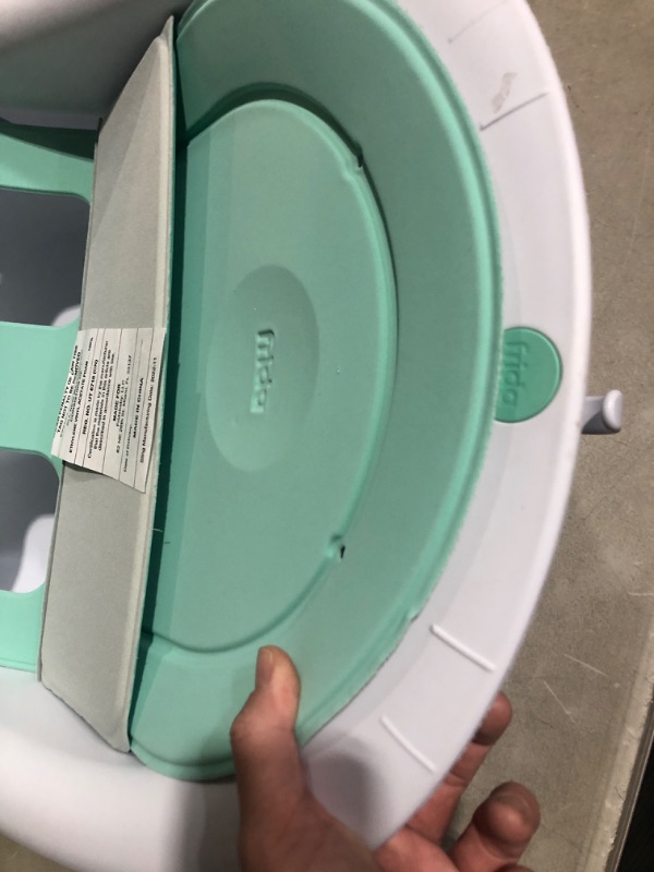 Photo 3 of 4-in-1 Grow-with-Me Bath Tub by Frida Baby Transforms Infant Bathtub to Toddler Bath Seat with Backrest for Assisted Sitting in Tub