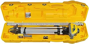 Photo 1 of **TURNS ON BUT DOESN'T FUNCTION** PARTS ONLY***
Spectra Precision LL100N-2 Laser Level Kit with HR320 Receiver and Clamp, 15' Grade Rod (Inches), Tripod, and System Case , Yellow
