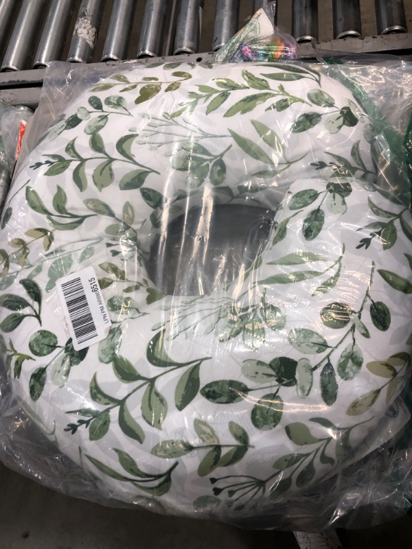 Photo 1 of Boppy Original Support Nursing Pillow, Green Foliage, Ergonomic Breastfeeding, Bottle Feeding, and Bonding, Firm Hypoallergenic Fiber Fill, Removable Cover, Machine Washable