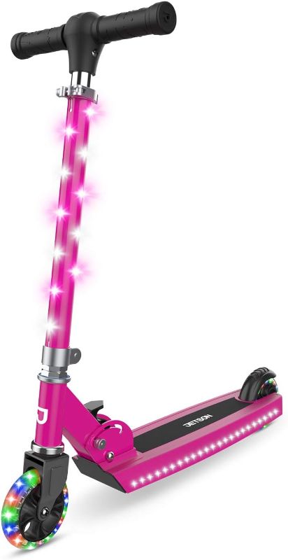 Photo 1 of **MISSING 1 BAR jetson Scooters - Jupiter Kick Scooter - Collapsible Portable Kids Push Scooter - Lightweight Folding Design with High Visibility RGB Light Up LEDs on Stem, Wheels, and Deck