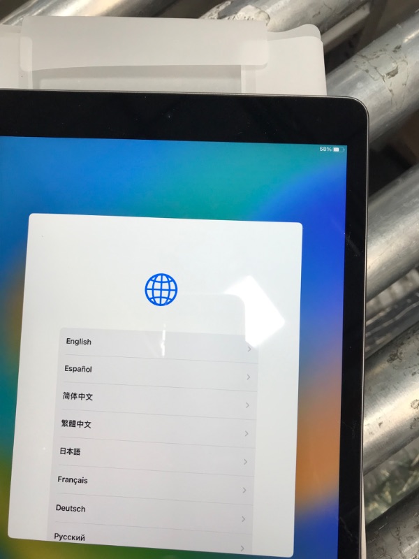 Photo 1 of MISSING POWER CORDS: SCRATCH BACK. Apple iPad (9th Generation): with A13 Bionic chip, 10.2-inch Retina Display, 64GB, Wi-Fi, 12MP front/8MP Back Camera, Touch ID, All-Day Battery Life – Space Gray