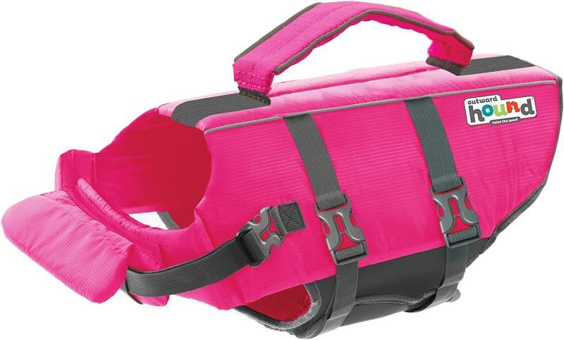 Photo 1 of Outward Hound Granby Splash Pink Dog Life Jacket, M