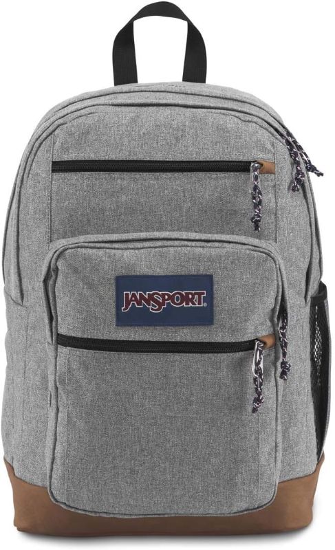 Photo 1 of JanSport Backpack, with 15-inch Laptop Sleeve, Grey Letterman - Large Computer Bag Rucksack with 2 Compartments, Ergonomic Straps - Bag for Men, Women
