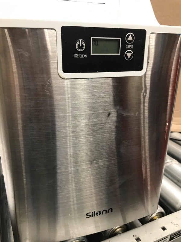 Photo 1 of Silonn Countertop Nugget Ice Maker, Pebble Ice Maker Machine, 44lbs of Ice Per Day, Automatic Timer & Self-Cleaning, Pellet Ice Maker for Home Office Bar Party