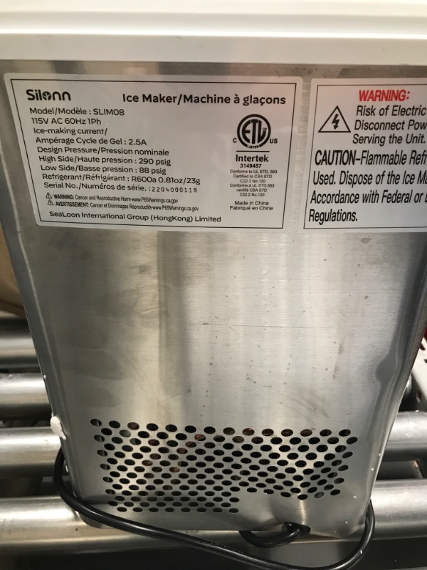 Photo 1 of Silonn Countertop Nugget Ice Maker, Pebble Ice Maker Machine, 44lbs of Ice Per Day, Automatic Timer & Self-Cleaning, Pellet Ice Maker for Home Office Bar Party