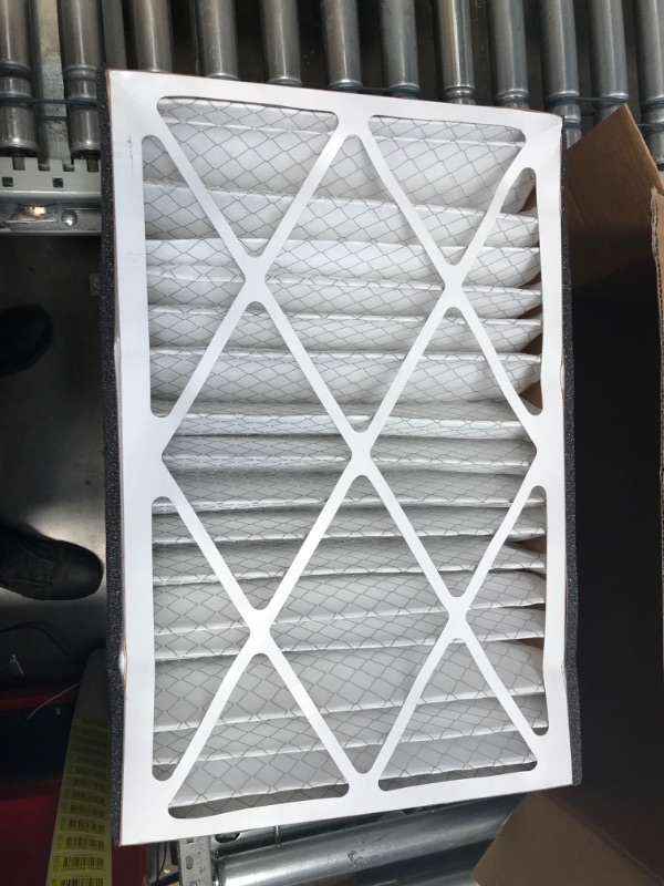 Photo 3 of **MINOR SHIPPING SCUFFS**Filterbuy 16x25x5 Air Filter MERV 8 Dust Defense (2-Pack), Pleated HVAC AC Furnace Air Filters Replacement for Trion Air Bear 255649-105 (Actual Size: 15.63 x 24.13 x 4.88 Inches)
