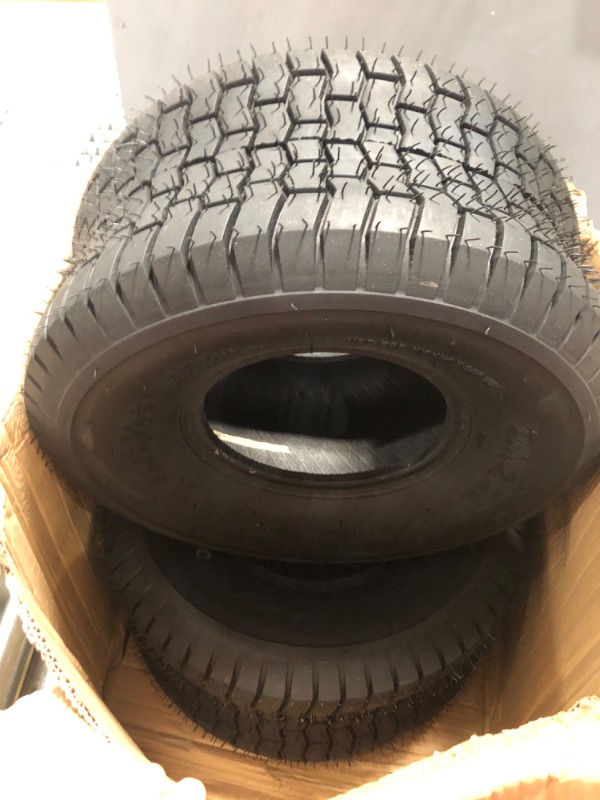 Photo 4 of 20x8.00-8 Lawn Mower Tire, 20x8x8 Tractor Turf Tire, 4 ply Tubeless, 950lbs Capacity, Set of 2