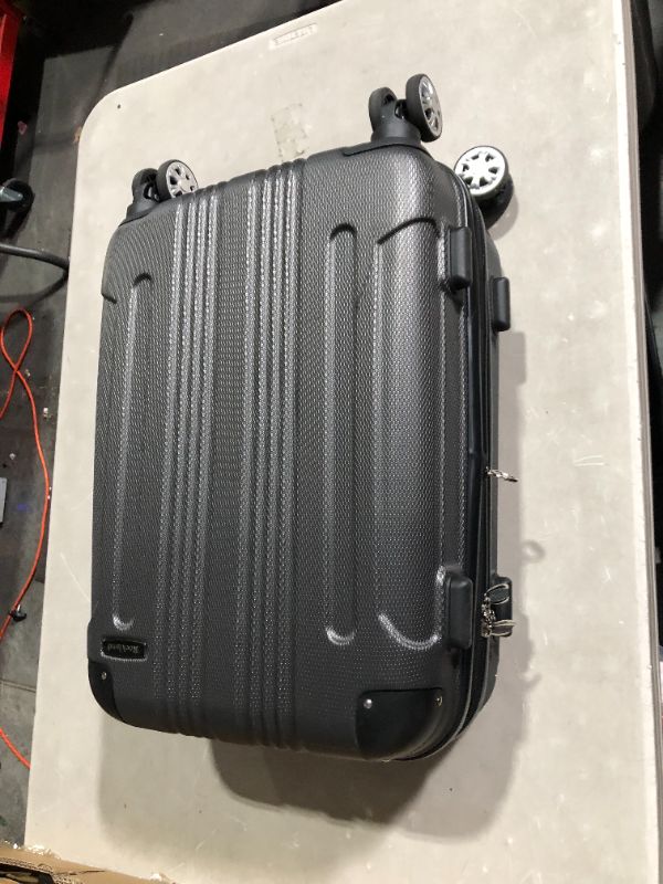 Photo 1 of ***SCUFFED - SEE PICTURES***
Rockland London Hardside Spinner Wheel Luggage, Grey, Carry-On 20-Inch