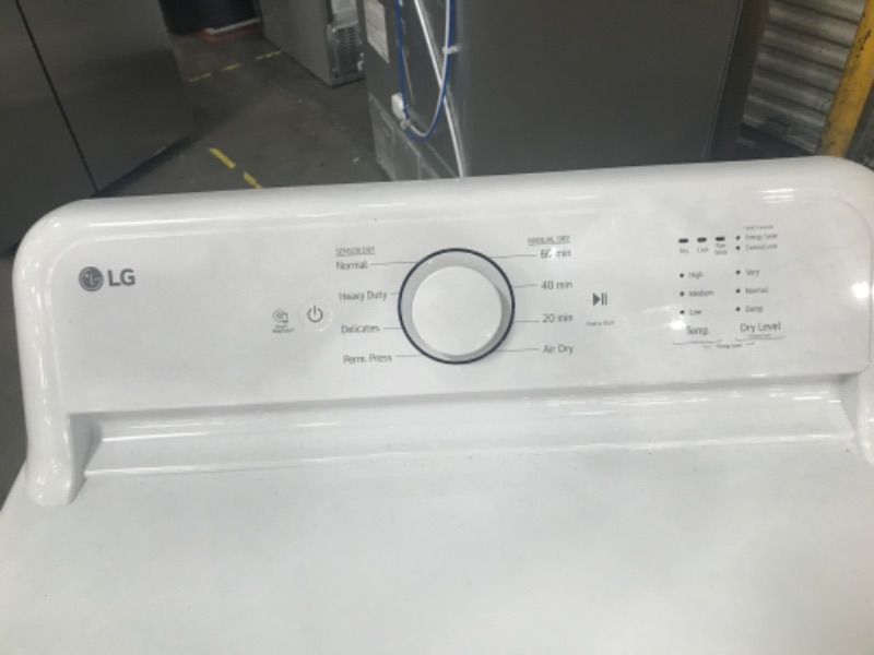 Photo 2 of LG 7.3 Cu. Ft. White Front Load Electric Dryer
