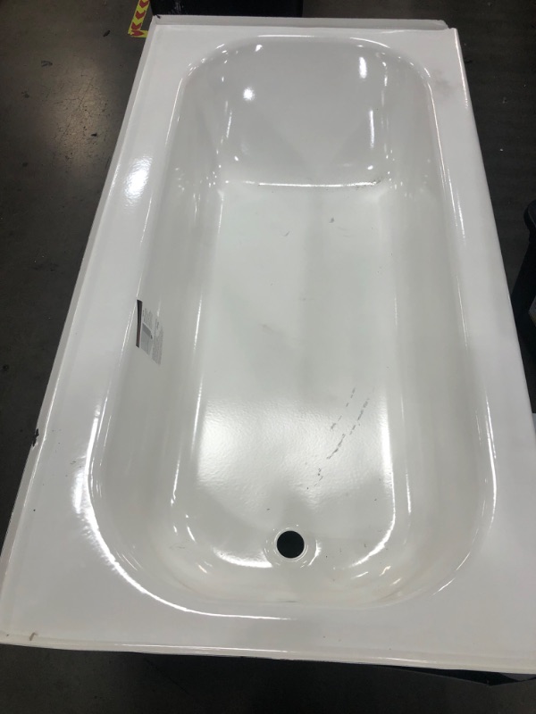 Photo 2 of Aloha Plus 60 in. Left Drain Rectangular Alcove Soaking Bathtub in White