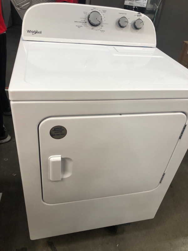 Photo 2 of 29 Inch 7.0 cu. ft. Electric Dryer with 14 Drying Cycles, 4 Temperature Settings, Heavy Duty Cycle, Wrinkle Shield, Cool Down Cycle, AutoDry and Timed Dry//Whirlpool WED4815EW1