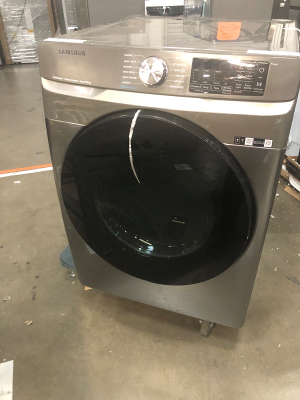 Photo 8 of Samsung 27 Inch Wide 7.5 Cu. Ft. Smart Electric Dryer with Steam Sanitize+
