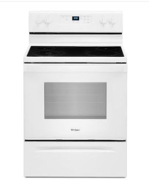 Photo 1 of Whirlpool 30-in Smooth Surface 4 Elements 5.3-cu ft Freestanding Electric Range (White)