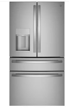 Photo 1 of GE Profile 27.9-cu ft 4-Door Smart French Door Refrigerator with Ice Maker and Door within Door (Fingerprint-resistant Stainless Steel) ENERGY STAR