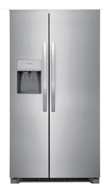 Photo 1 of Frigidaire 25.6-cu ft Side-by-Side Refrigerator with Ice Maker (Fingerprint Resistant Stainless Steel) ENERGY STAR