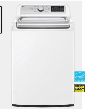 Photo 1 of LG TurboWash3D 5.5-cu ft High Efficiency Impeller Smart Top-Load Washer (White) ENERGY STAR