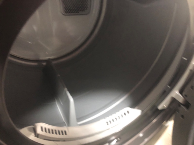 Photo 9 of LG True Steam 7.4-cu ft Stackable Steam Cycle Smart Electric Dryer (Black Steel) ENERGY STAR***DOES NOT INCLUDE POWER CORD ***