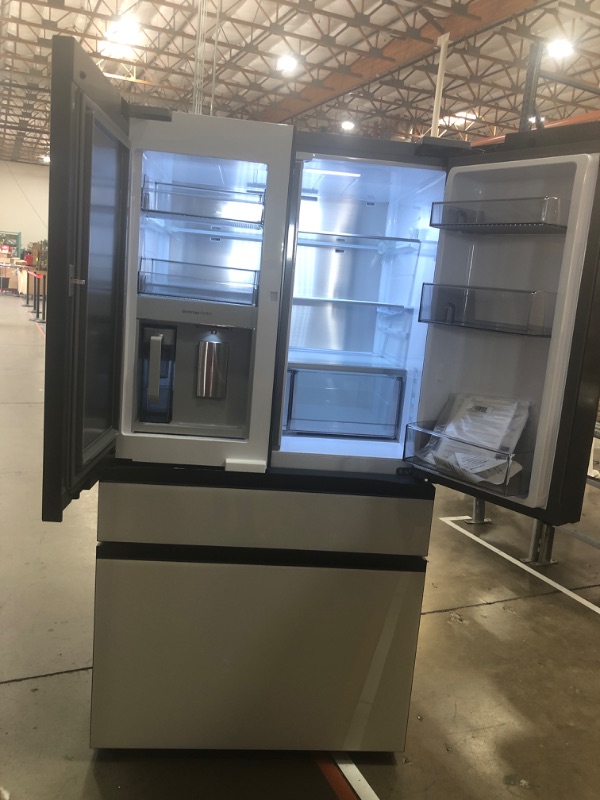 Photo 3 of Samsung Bespoke 36 Inch Wide 29 Cu. Ft. Energy Star Certified 4-Door French Door Refrigerator with Beverage Center