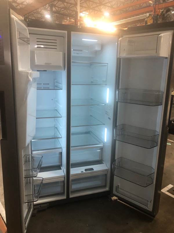 Photo 2 of Midea 26.3-cu ft Side-by-Side Refrigerator with Ice Maker (Stainless Steel)
Model #MRS26D5AST