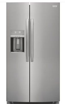 Photo 1 of Frigidaire 25.6-cu ft Side-by-Side Refrigerator with Ice Maker (Fingerprint Resistant Stainless Steel) ENERGY STAR