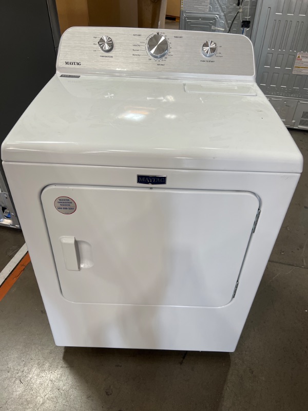 Photo 6 of Maytag 7-cu ft Electric Dryer (White)***DOES NOT INCLUDE POWER CORD *** 