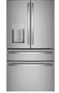 Photo 1 of GE Profile 27.9-cu ft 4-Door Smart French Door Refrigerator with Ice Maker and Door within Door (Fingerprint-resistant Stainless Steel) ENERGY STAR