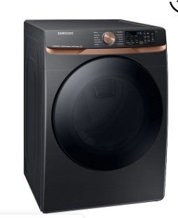 Photo 1 of 7.5 cu. ft. Smart Electric Dryer with Steam Sanitize+ and Sensor Dry in Brushed Black***DOES NOT INCLUDE POWER CORD  *** 