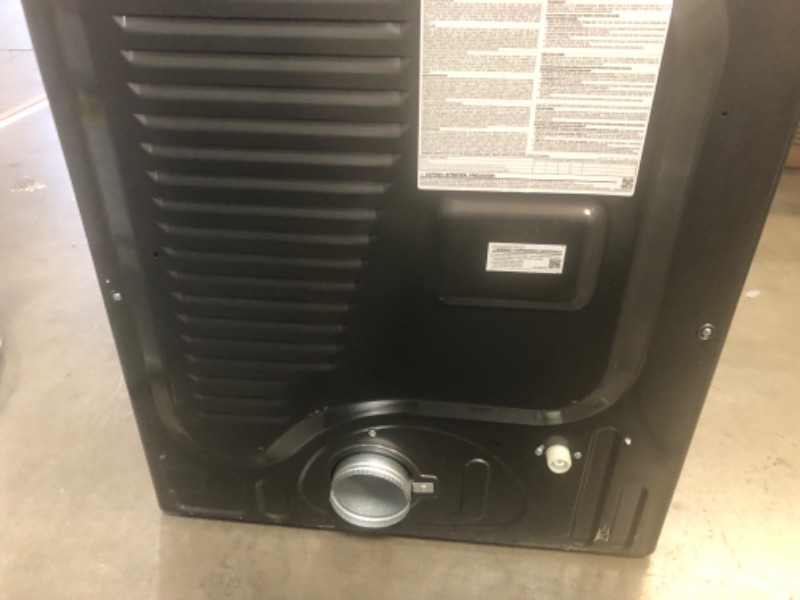 Photo 8 of 7.5 cu. ft. Smart Electric Dryer with Steam Sanitize+ and Sensor Dry in Brushed Black***DOES NOT INCLUDE POWER CORD  *** 