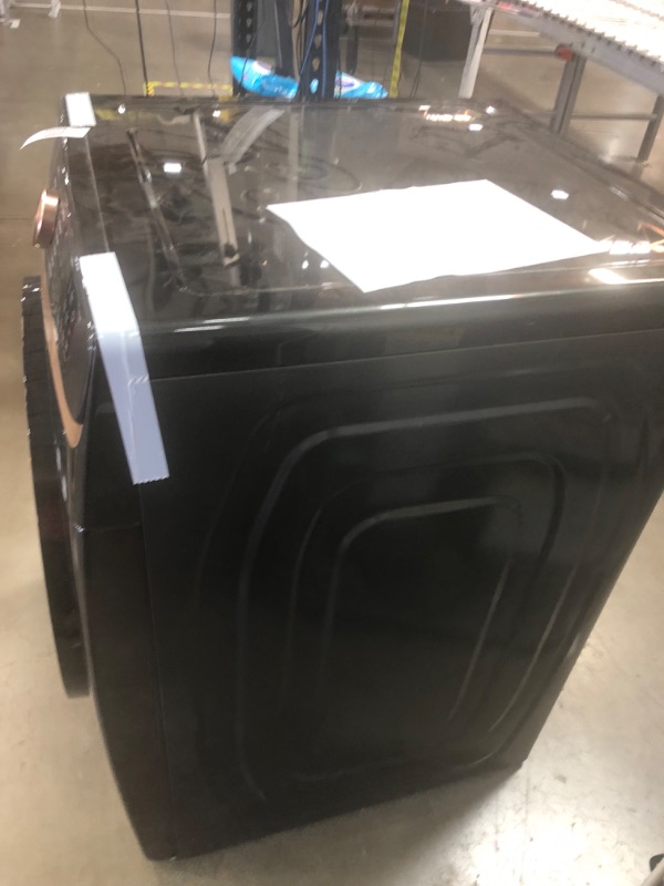 Photo 4 of 7.5 cu. ft. Smart Electric Dryer with Steam Sanitize+ and Sensor Dry in Brushed Black***DOES NOT INCLUDE POWER CORD  *** 