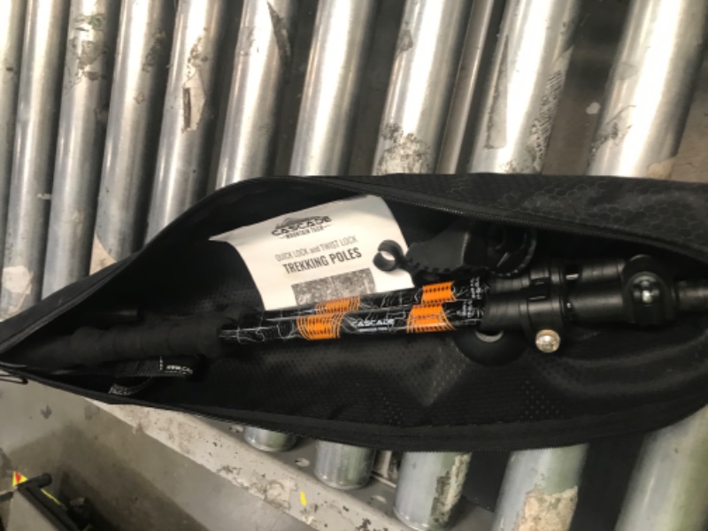 Photo 1 of Cascade Mountain Tech Lightweight Aircraft-Grade Aluminum Trekking Poles with Extended Down Grip Plus Tip Kit
