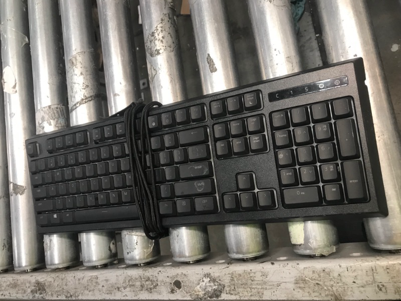 Photo 1 of *MISSING WRIST REST* Razer Ornata Chroma Gaming Keyboard: Hybrid Mechanical Key Switches - Customizable Chroma RGB Lighting - Individually Backlit Keys - Detachable Plush Wrist Rest - Programmable Macro Functionality Keyboard Ornata Chroma